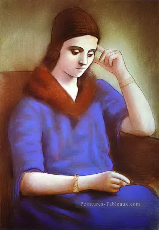 Portrait d’Olga Picasso 1922 Pablo Picasso Peintures à l'huile